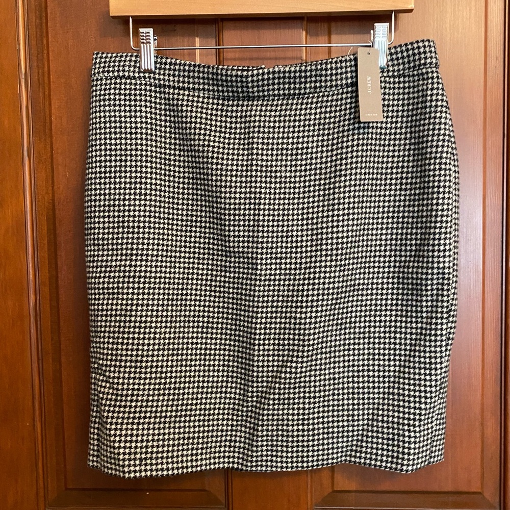 J Crew Houndstooth Skirt